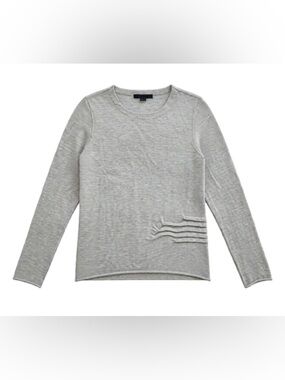 Alexander Wang Light Gray Knit Long Sleeve Top